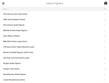 Tablet Screenshot of justicefighters.com